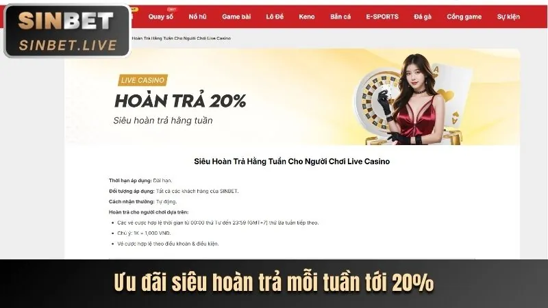 Khuyến mãi Live Casino tại GI8